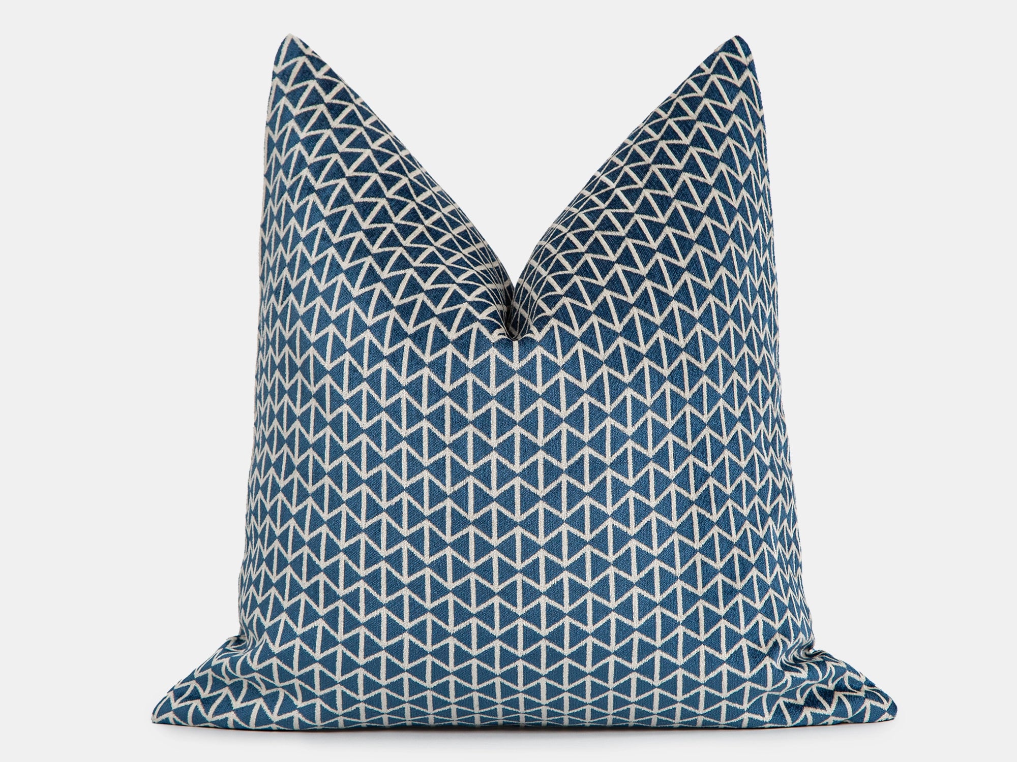 Blue Bowtie Woven Pillow Cover - Vector