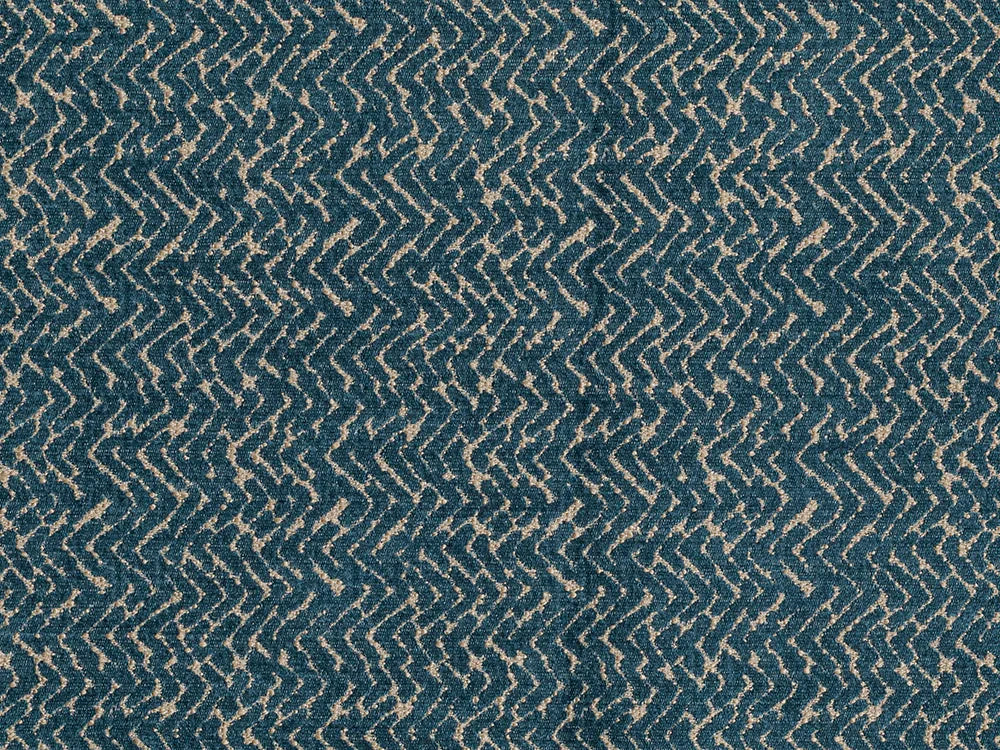 Blue Chevron Upholstery Fabric - Nexus Chevron