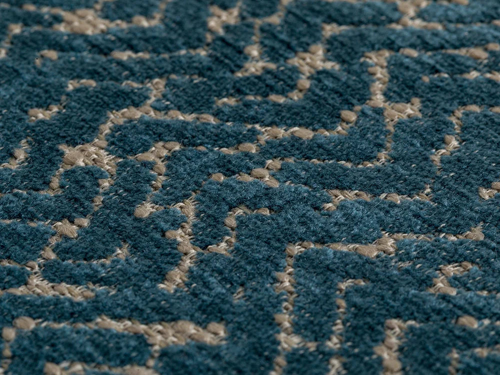 Blue Chevron Upholstery Fabric - Nexus Chevron