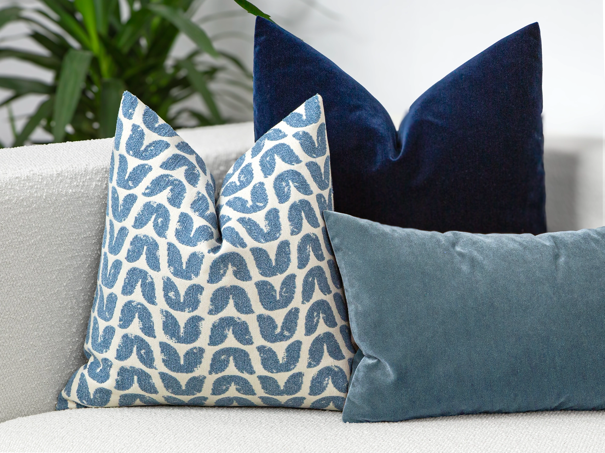 Aqua Blue Designer Pillow Cover