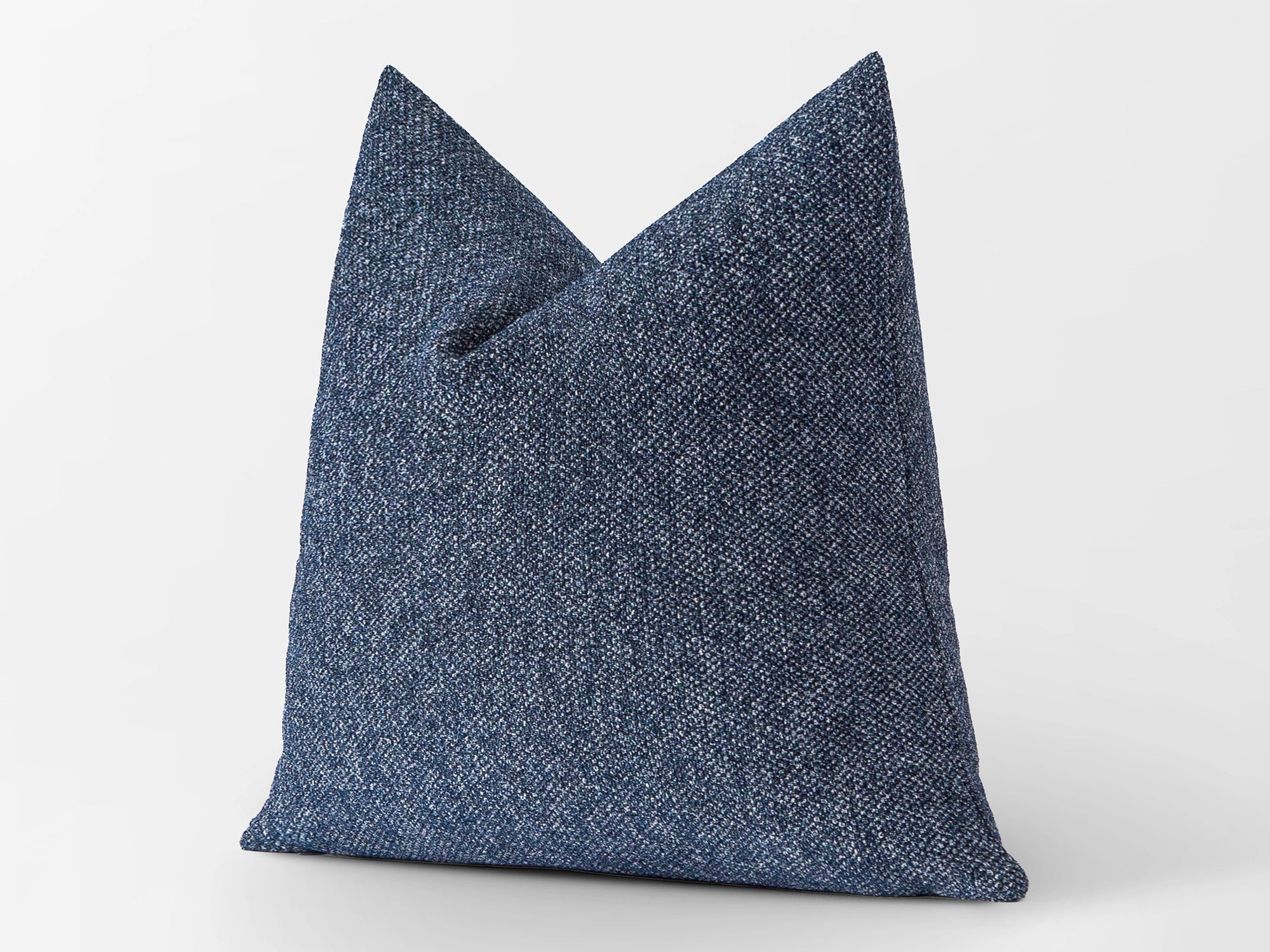 Marina Blue Woven Pillow Cover