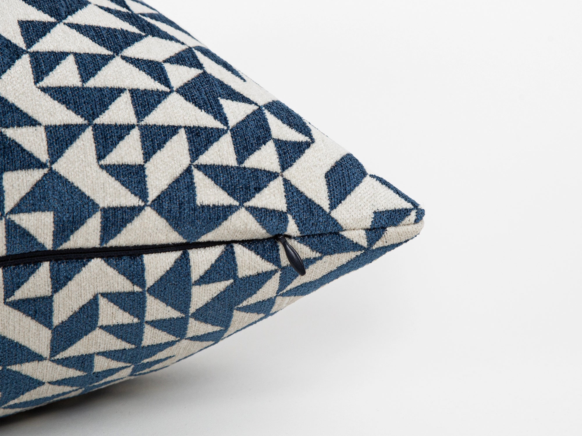 Blue Shards Woven Pillow Cover - Vector