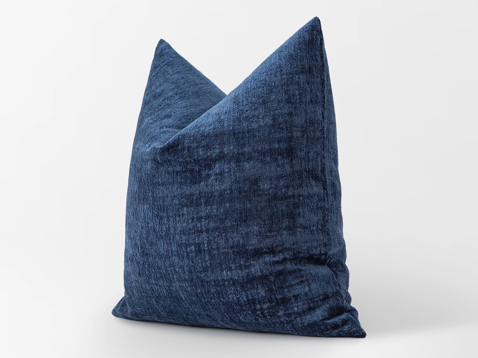 Blue Textured Soft Pillow Cover