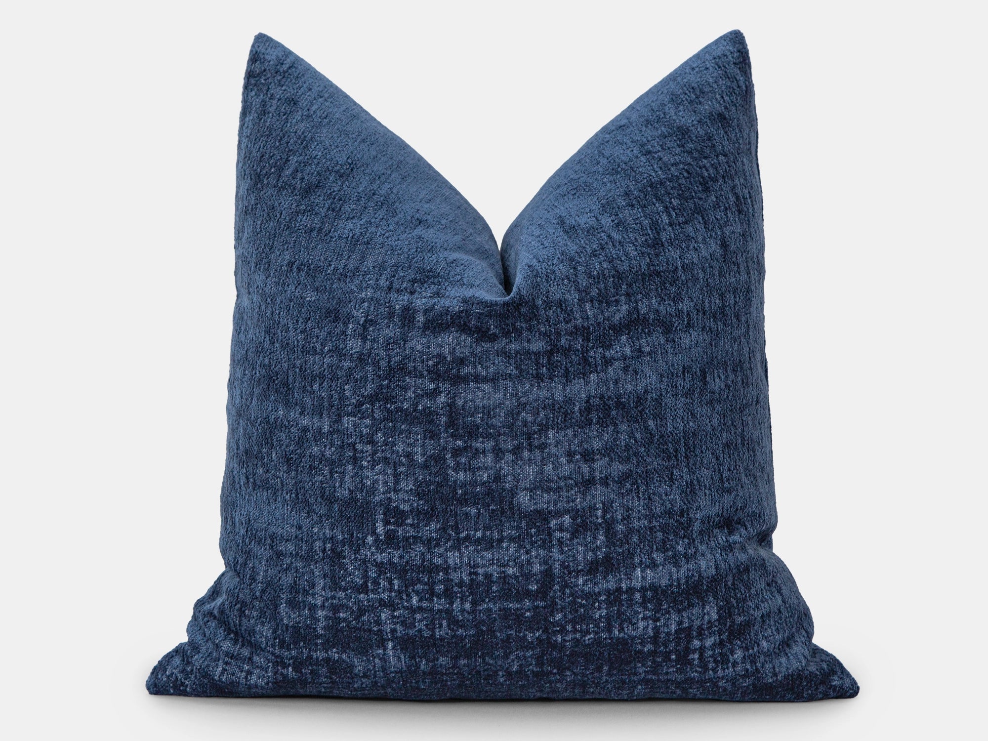 Blue Textured Soft Pillow Cover