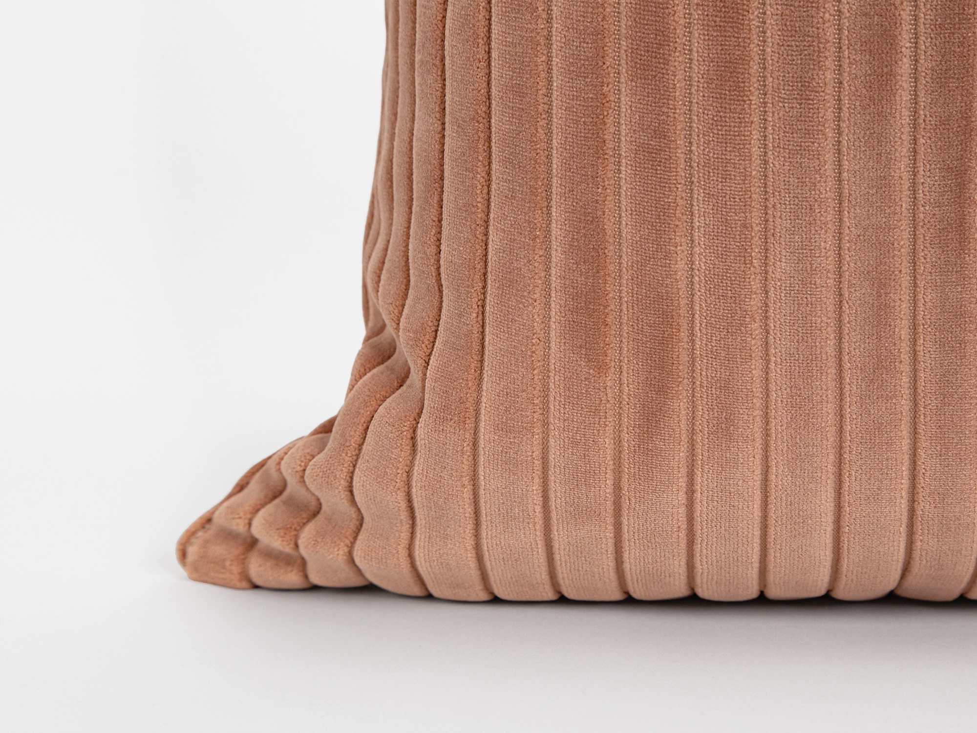 Blush Pink Corduroy Velvet Pillow Cover
