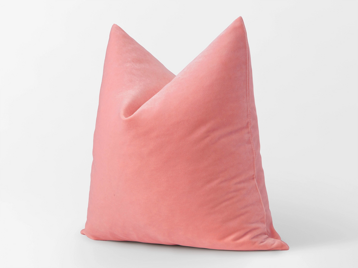 Light Pink Velvet Pillow Cover