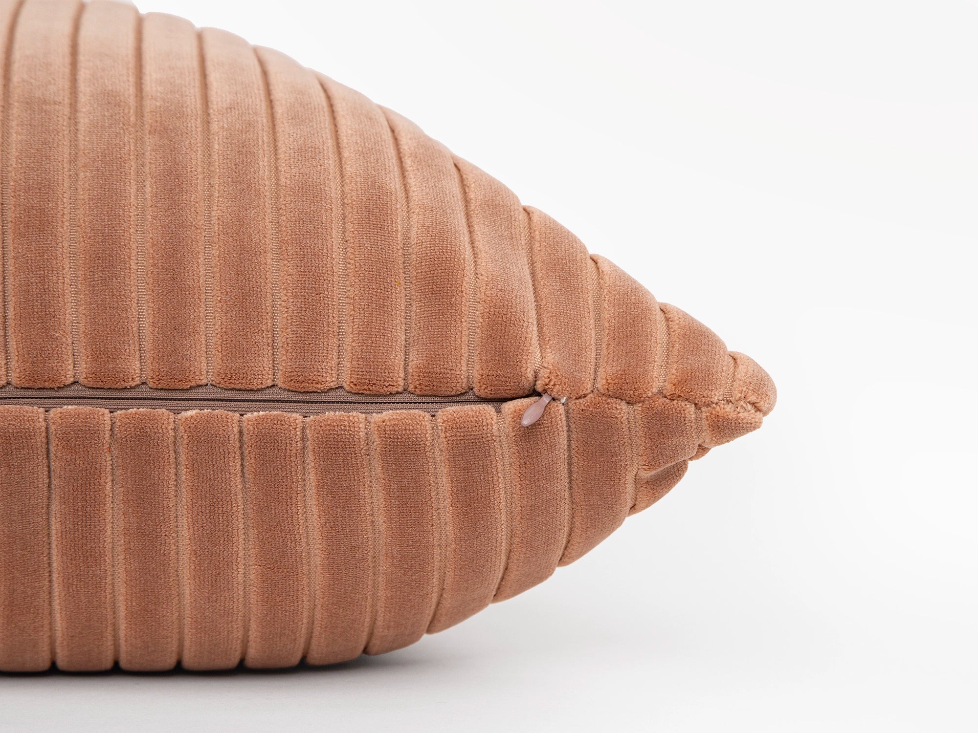 Blush Pink Corduroy Velvet Pillow Cover