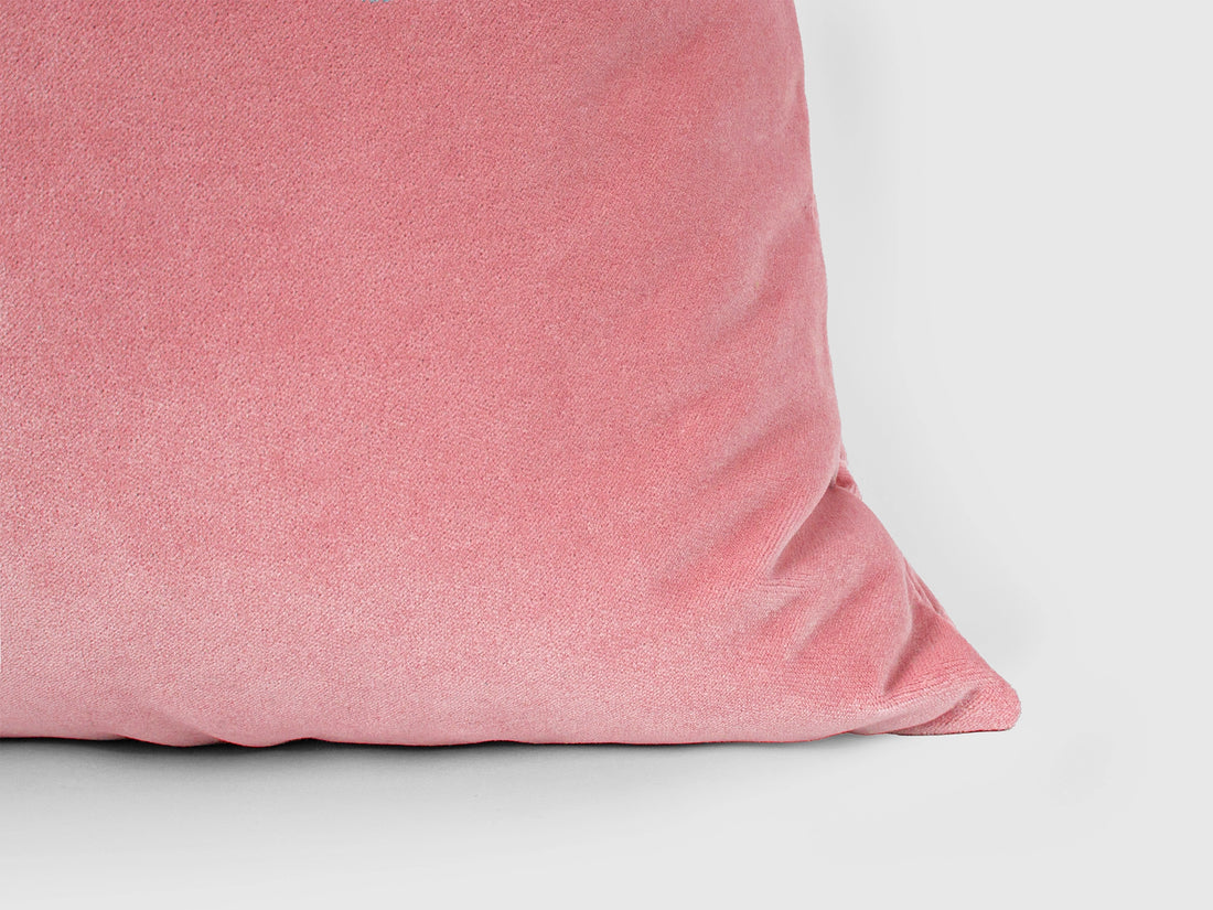 Pink Velvet Pillow Cover