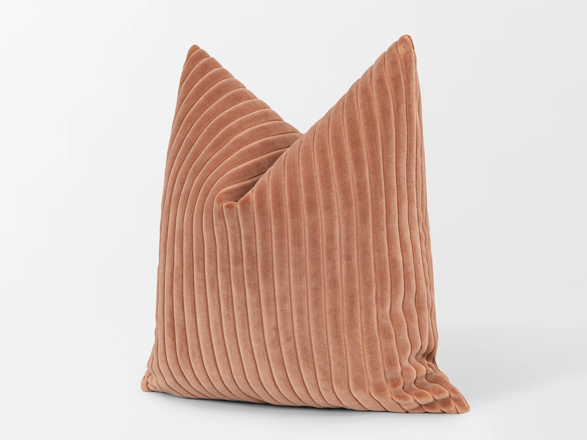 Blush Pink Corduroy Velvet Pillow Cover