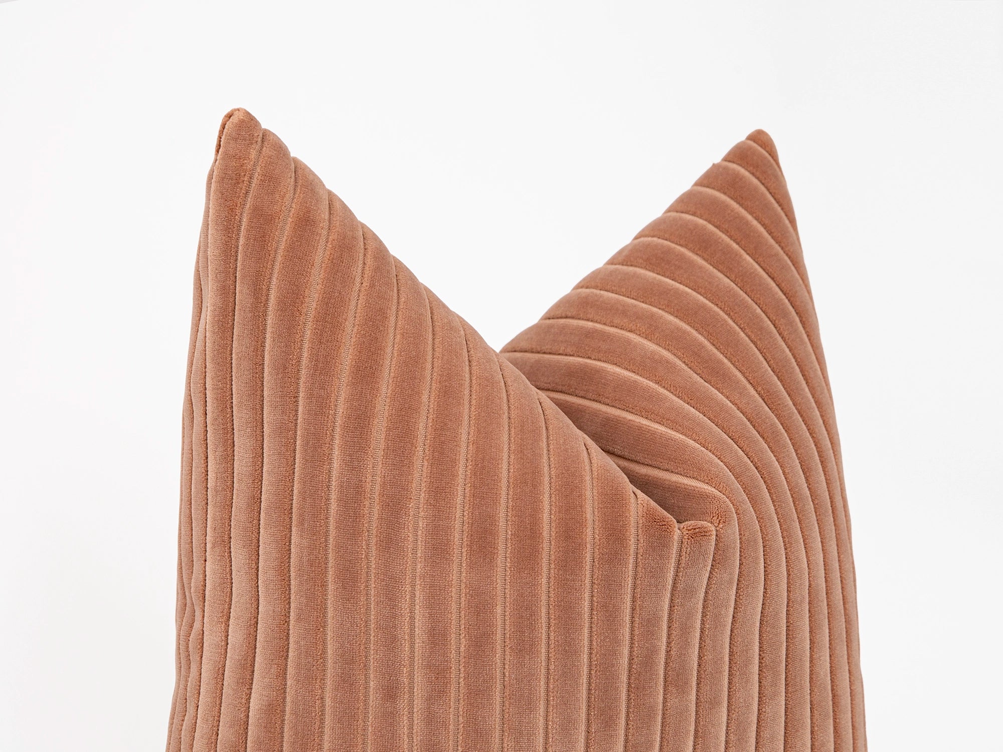 Blush Pink Corduroy Velvet Pillow Cover