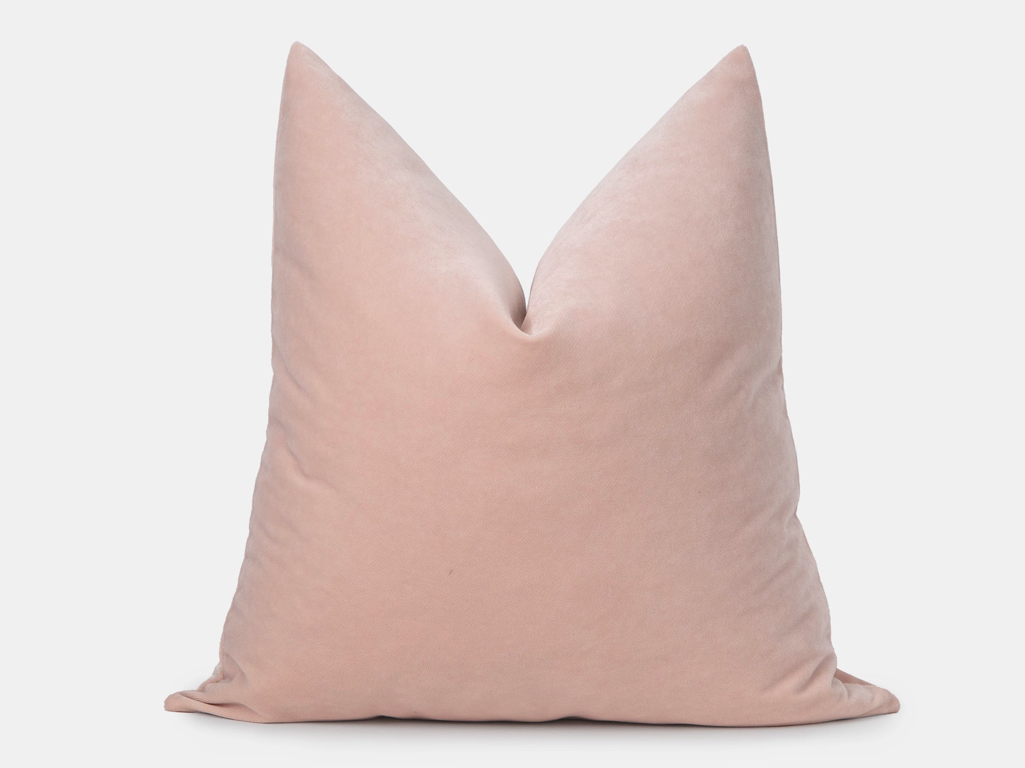 Blush Pink Velvet Pillow Cover