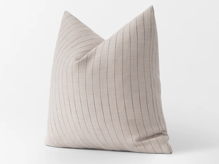 Neutral Striped Pillow Cover - Boho & Linen
