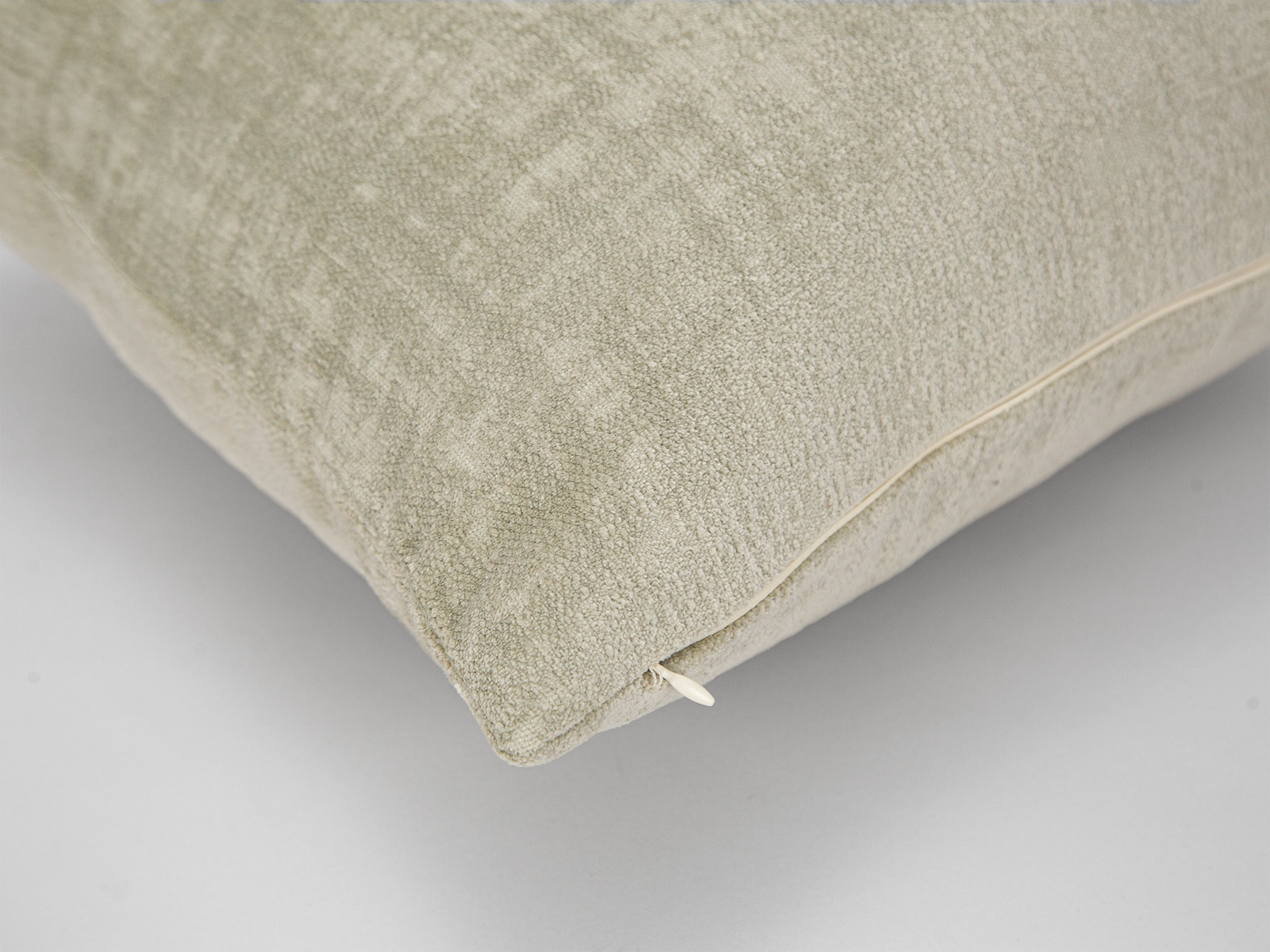 Beige Chenille Throw Pillow Cover