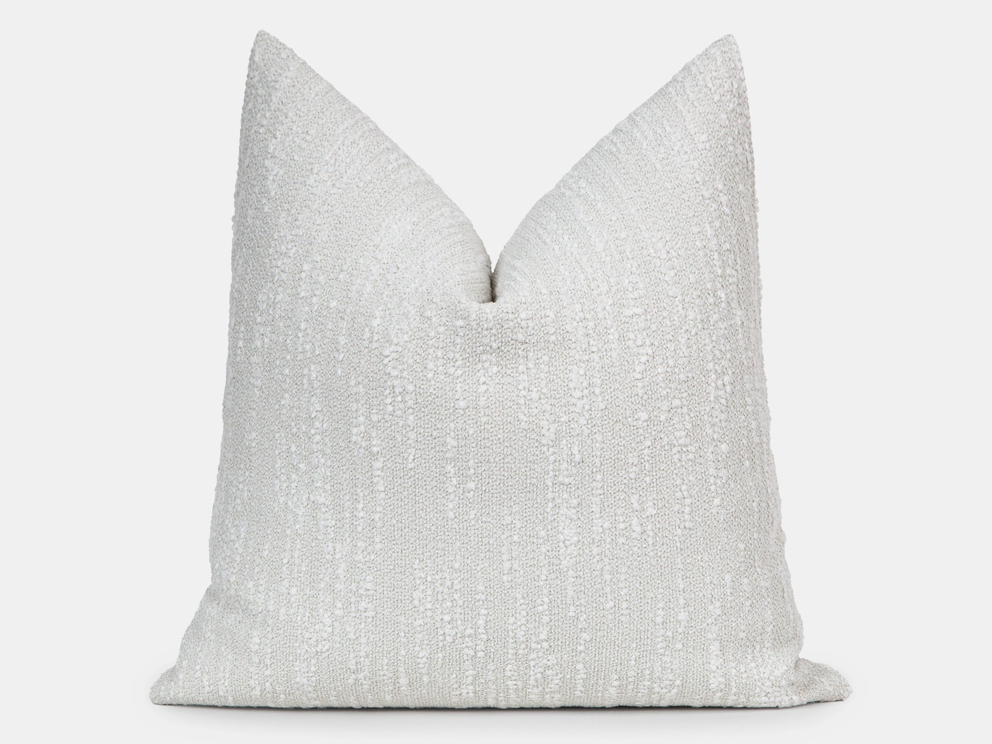 Boho White Boucle Pillow Cover