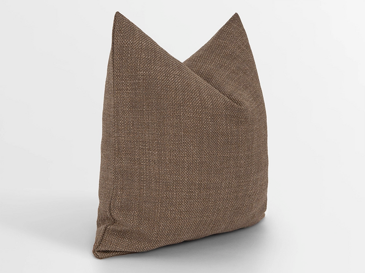 Brown Linen Pillow Cover