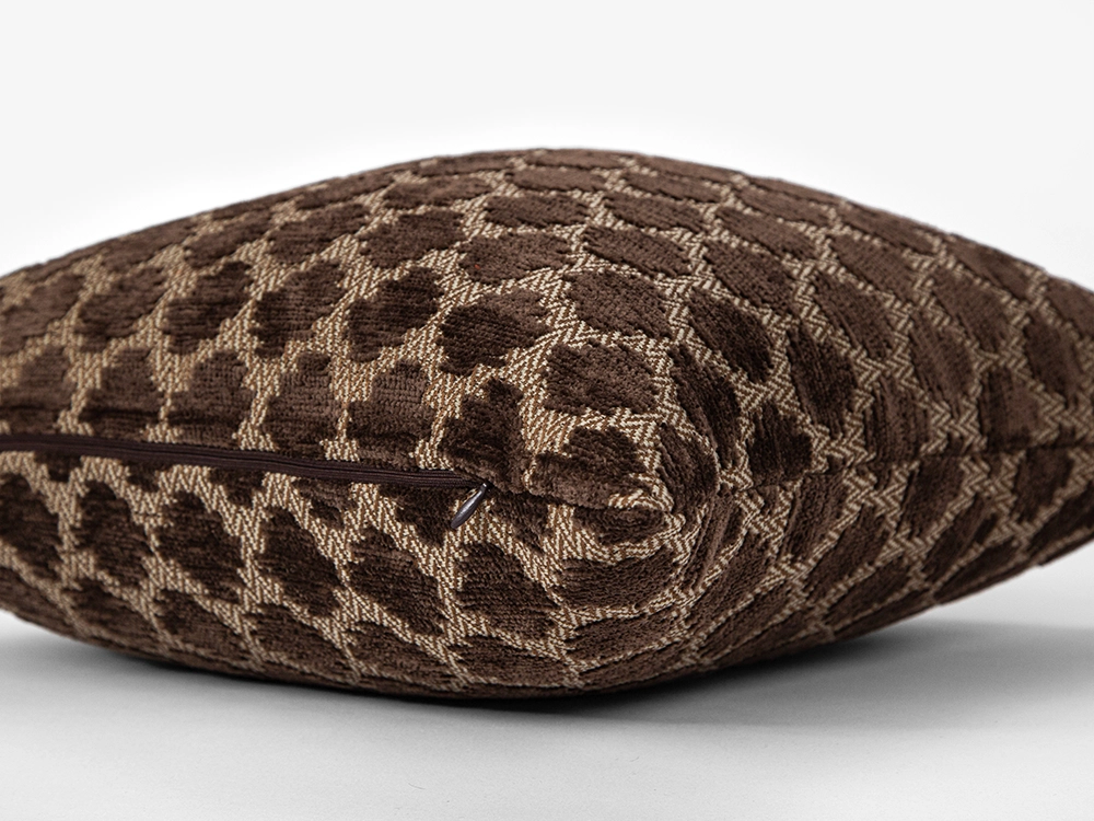 Brown Spotted Textured Boho Pillow Cover