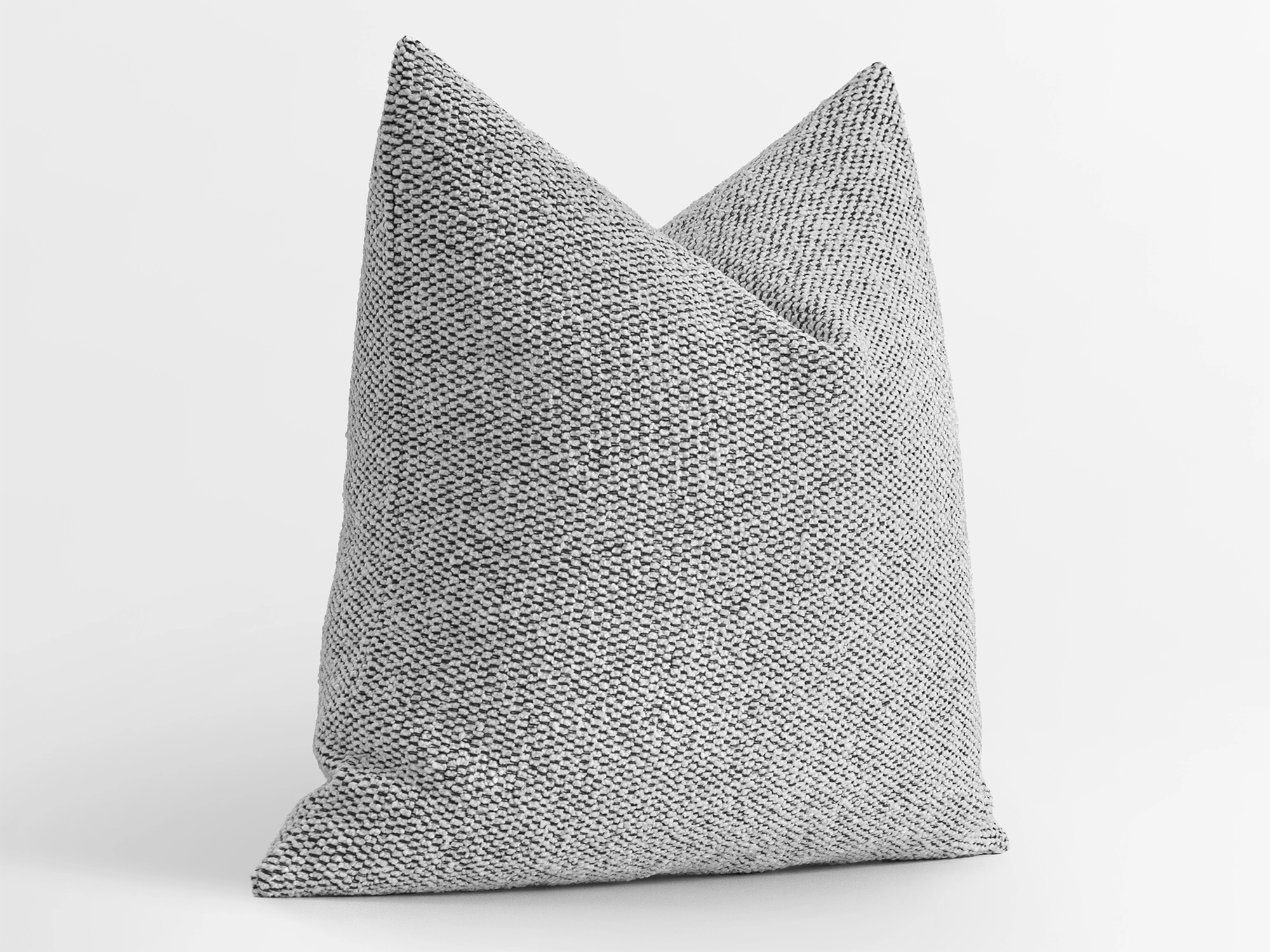 Off White and Black Woven Pillow Cover