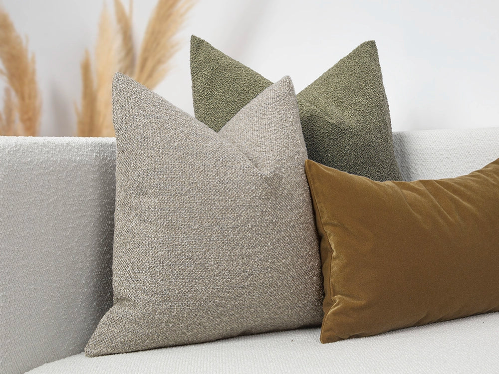 Tan Textured Pillow Cover