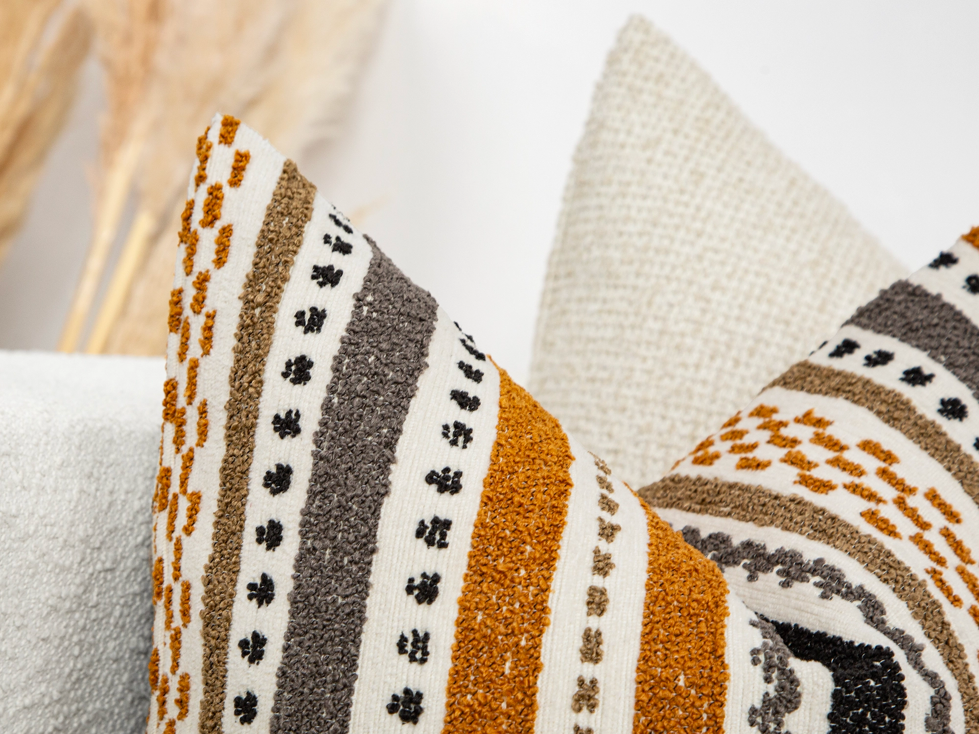 Colorful Textured Artisan Pillow Cover