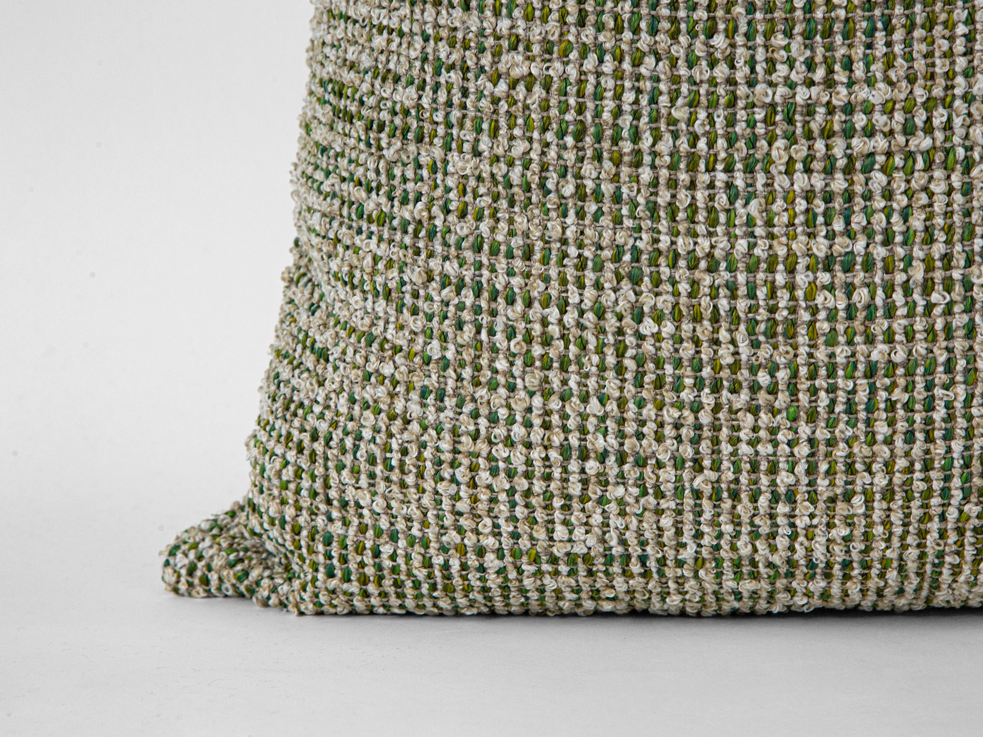 Light Green Textured Pillow Cover