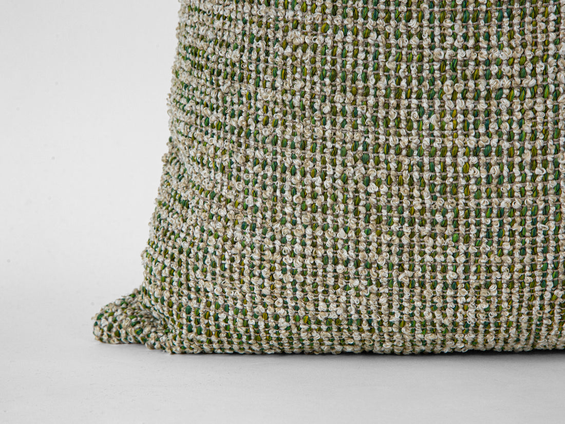 Light Green Textured Pillow Cover