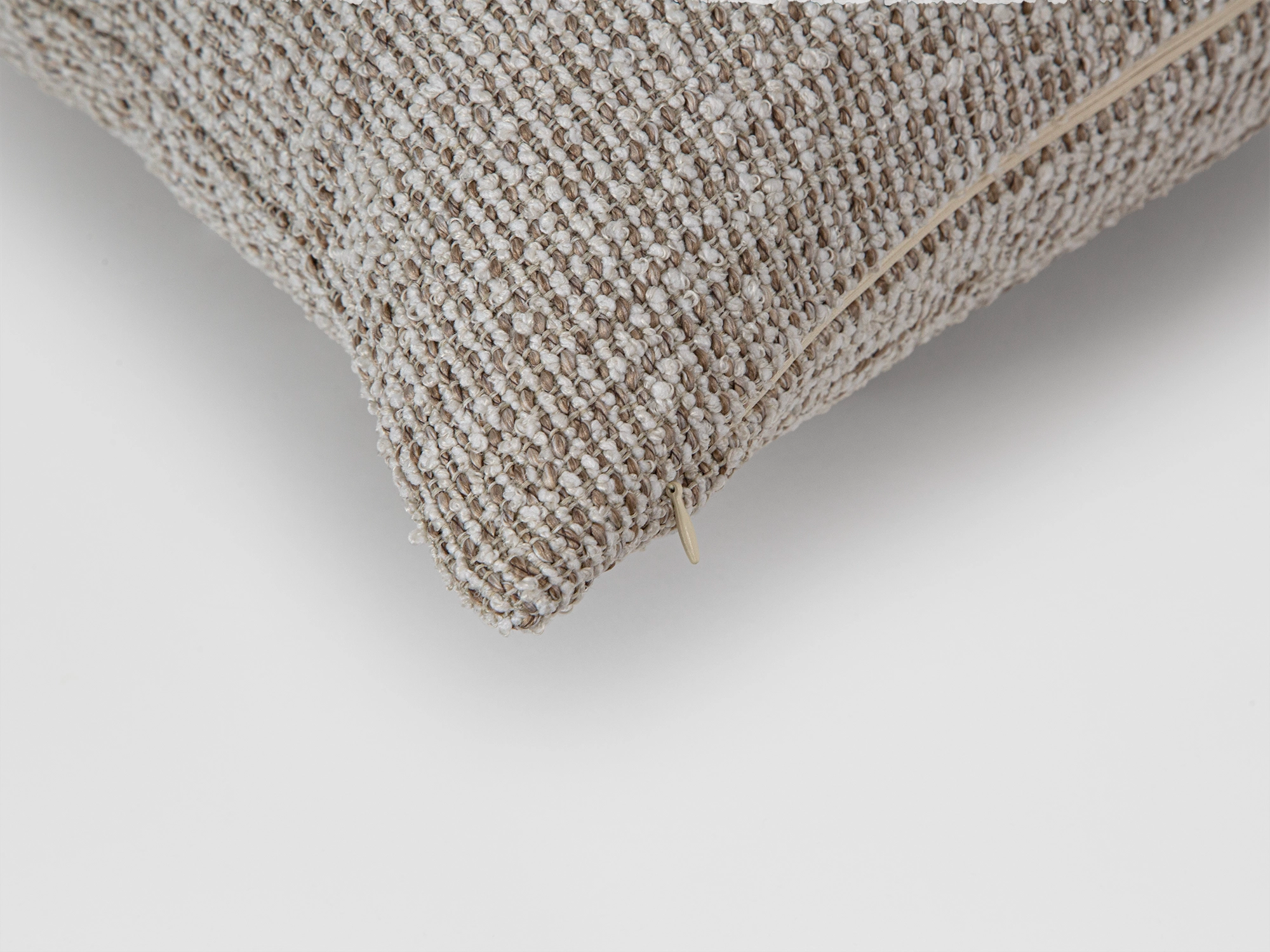 Beige Boho Textured Pillow Cover