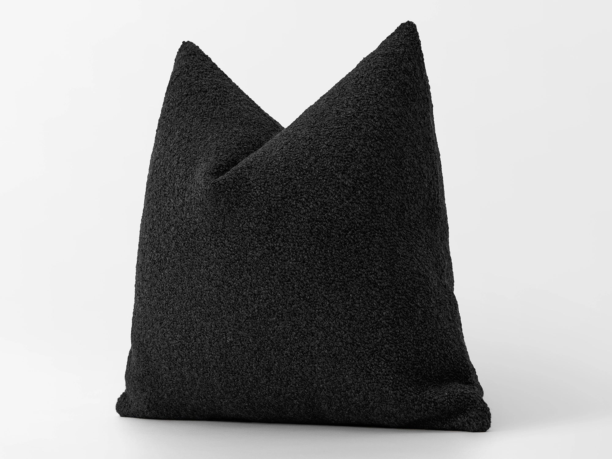 Black Alpaca Pillow Cover