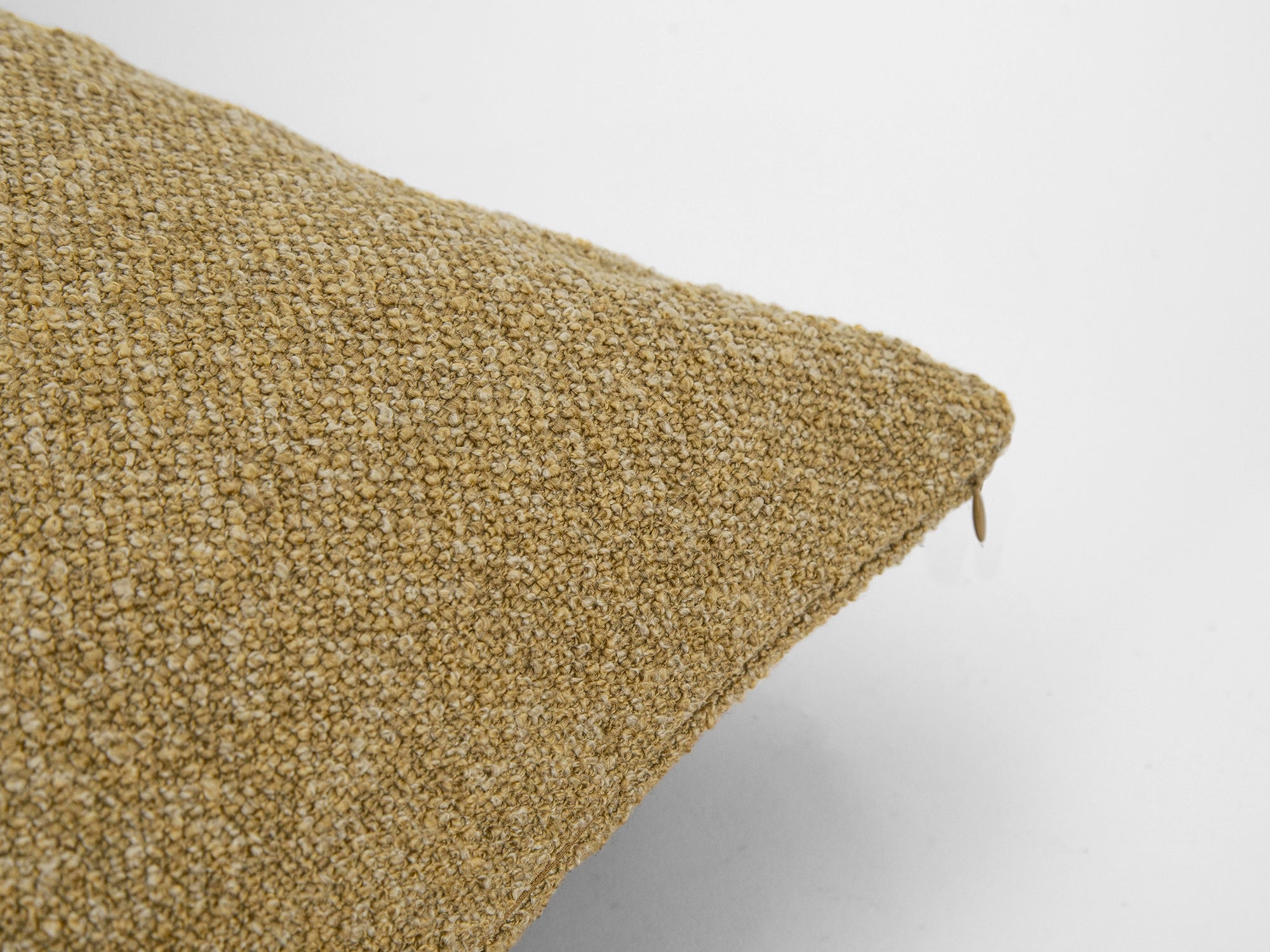 Dusty Gold Boucle Pillow Cover
