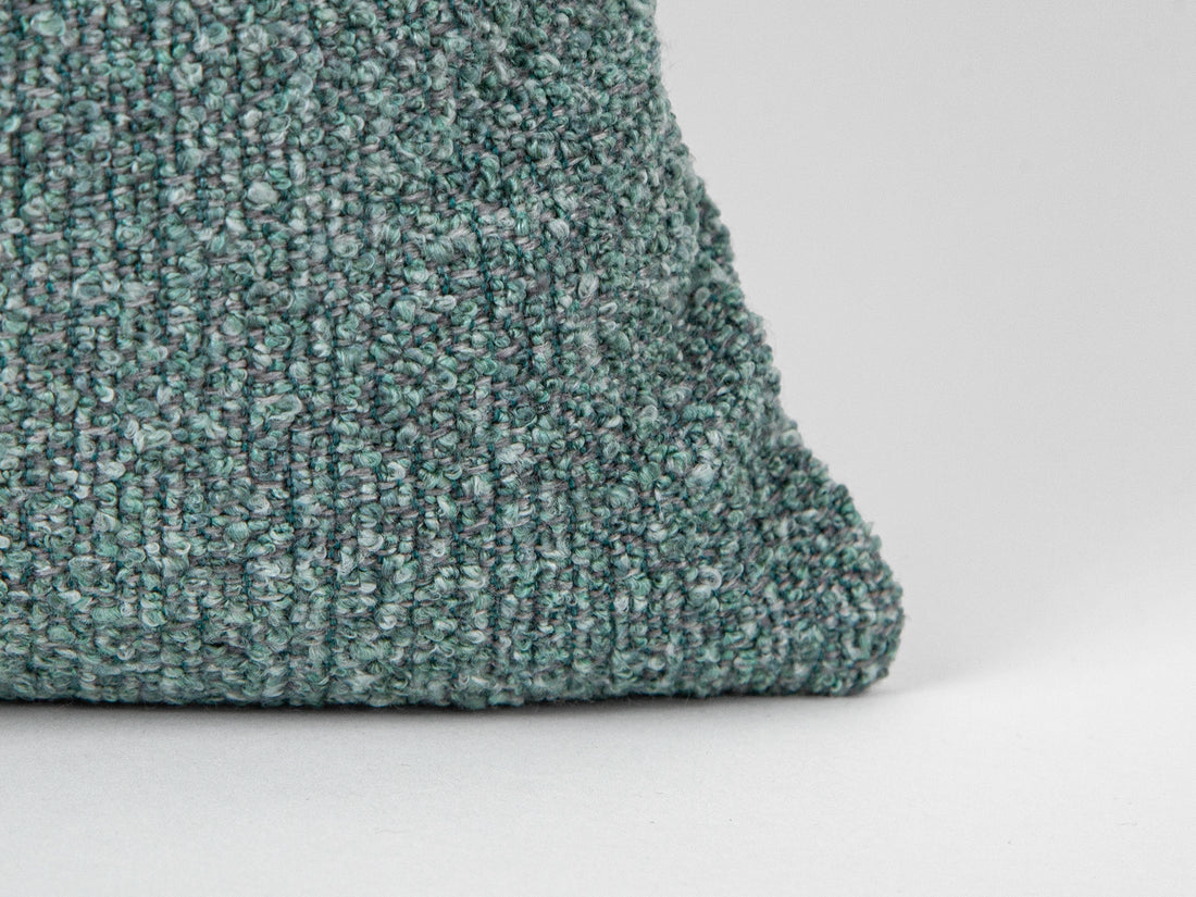 Dusty Sea Blue Textured Pillow Cover