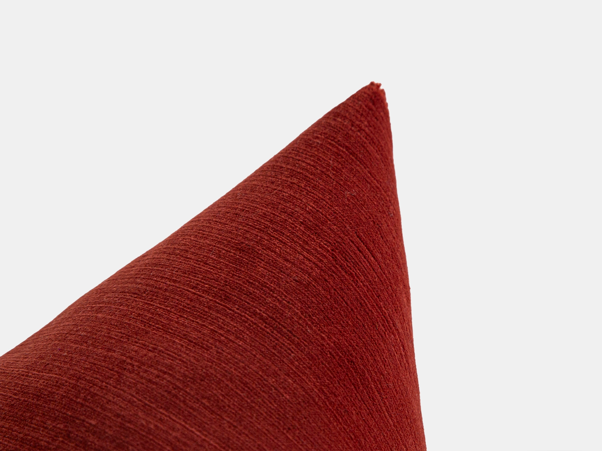 Dusty Red Ribbed Velvet Pillow Cover