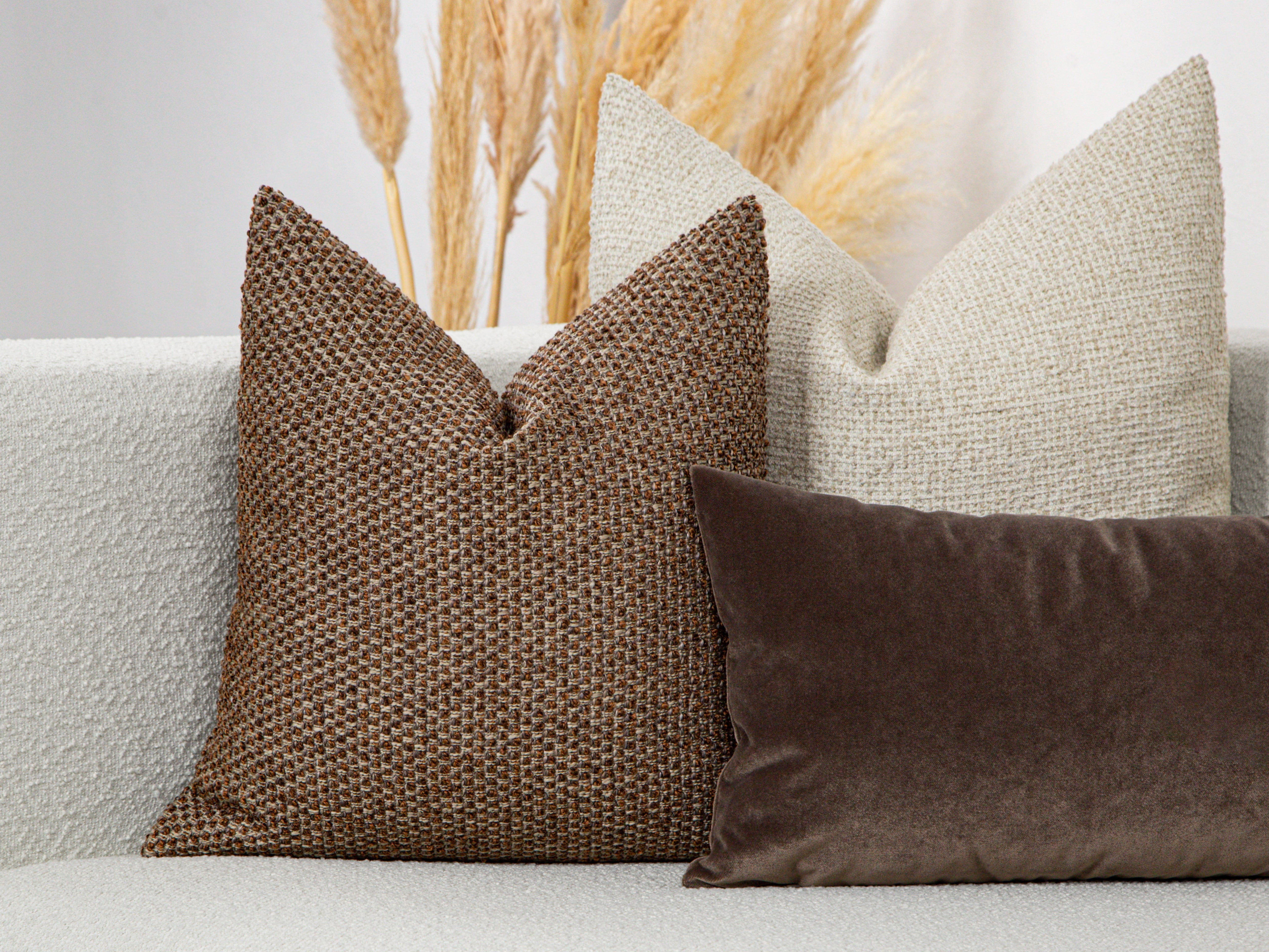 Bronze Textured Pillow Cover