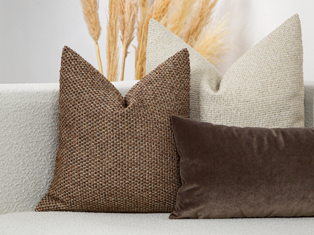 Bronze Textured Pillow Cover