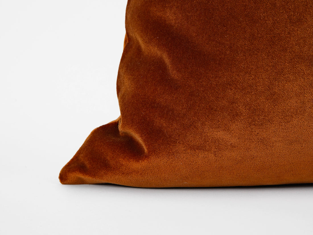 Copper Bronze Velvet Pillow Cover