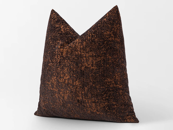 Brown and Rust Soft Pillow Cover