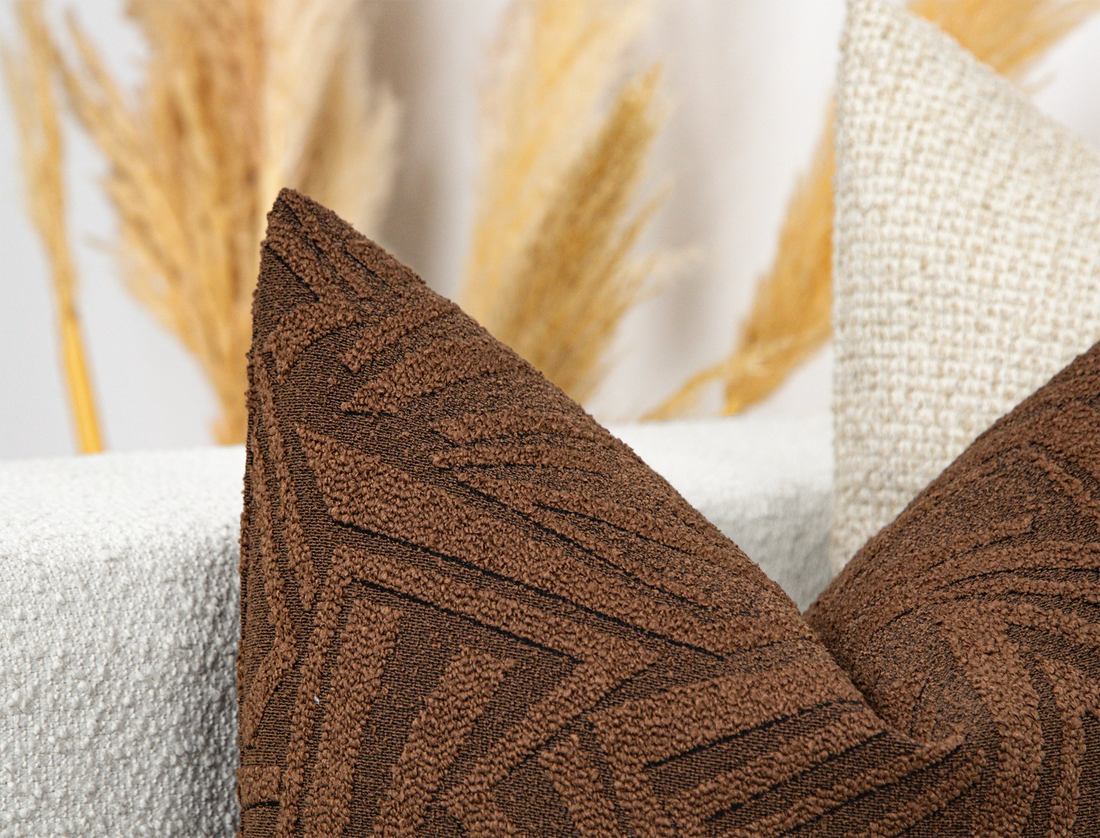 Saddle Brown Arch Geo Pillow Cover - District