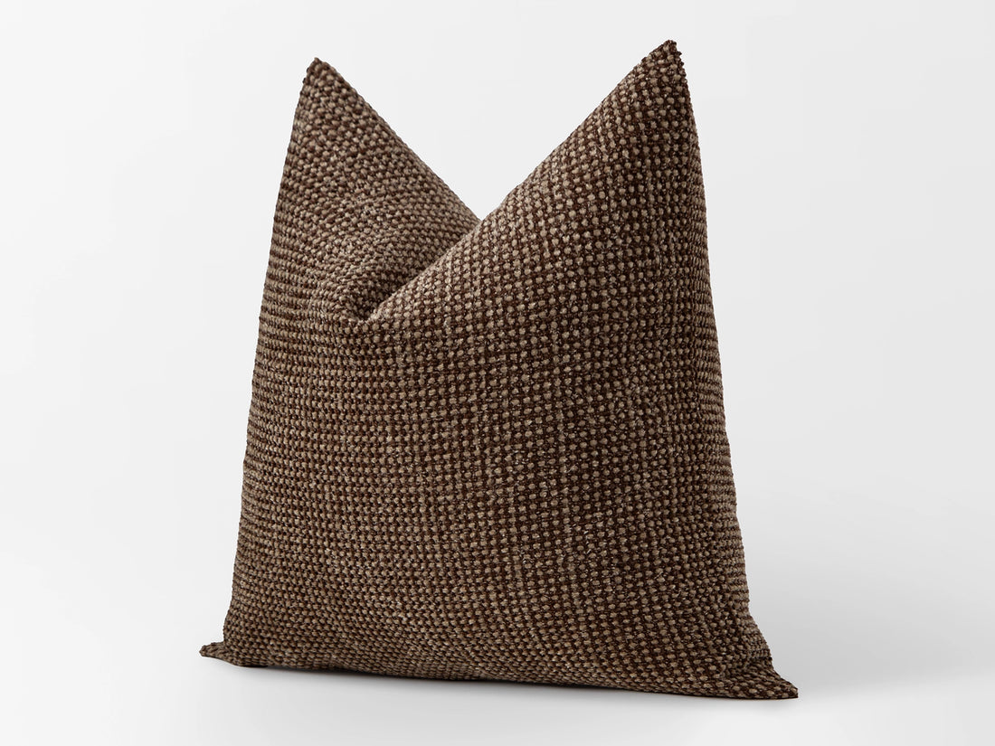 Dark Brown Spotted Pillow Cover