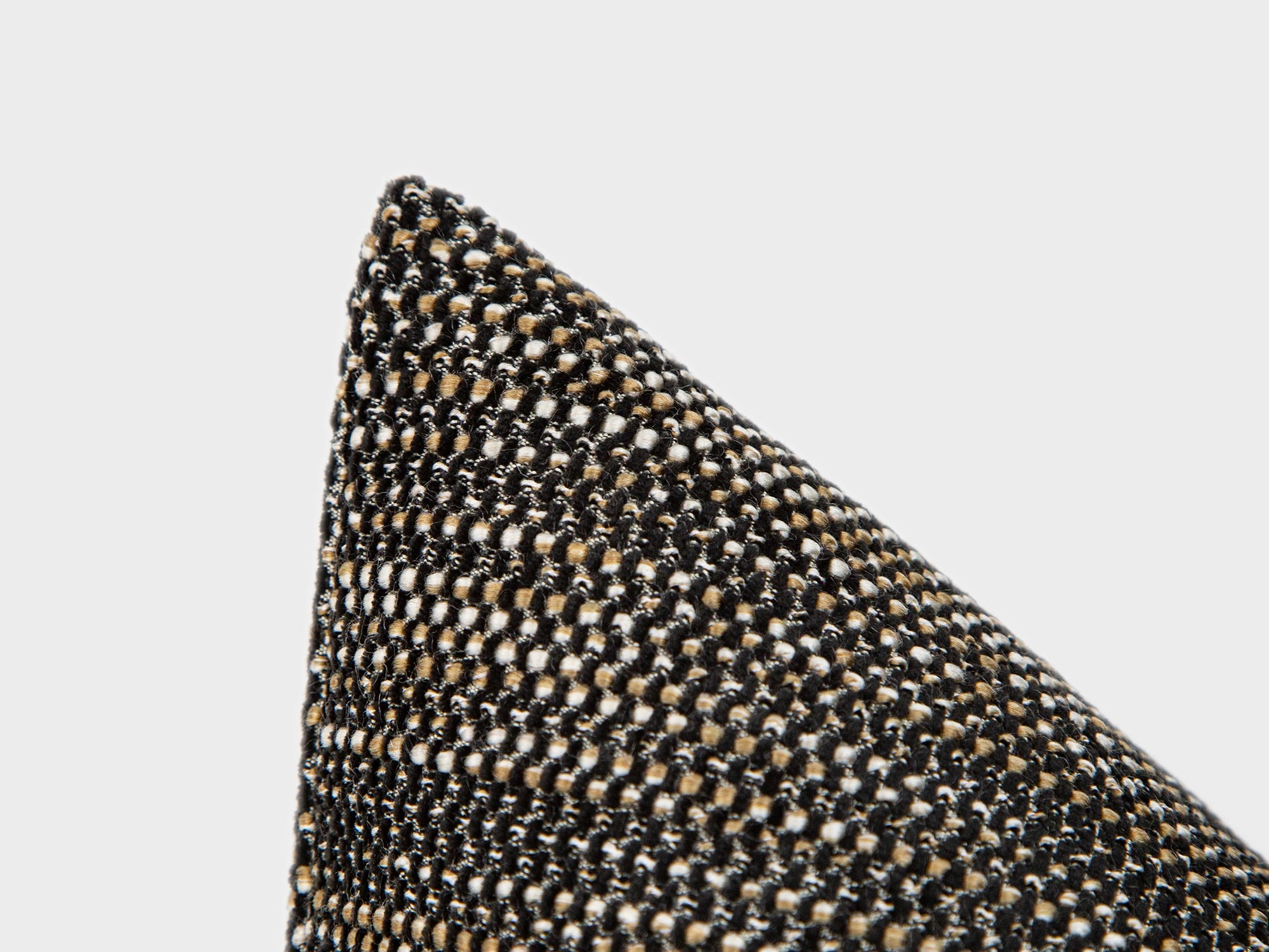 Brown Black Linen Woven Pillow Cover