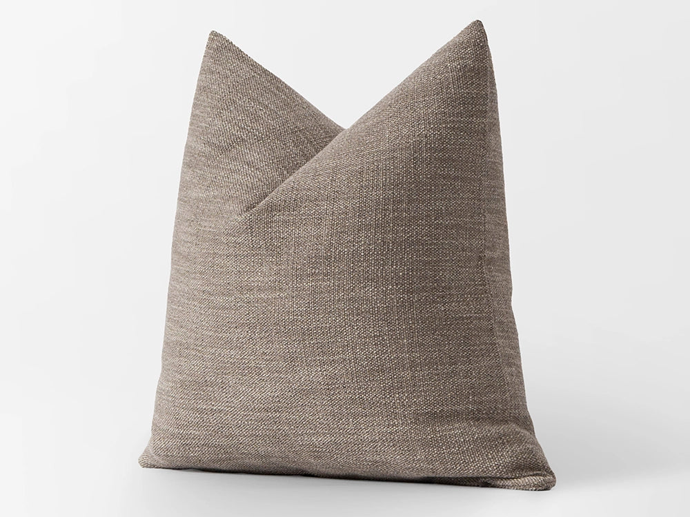 Taupe Linen Pillow Cover