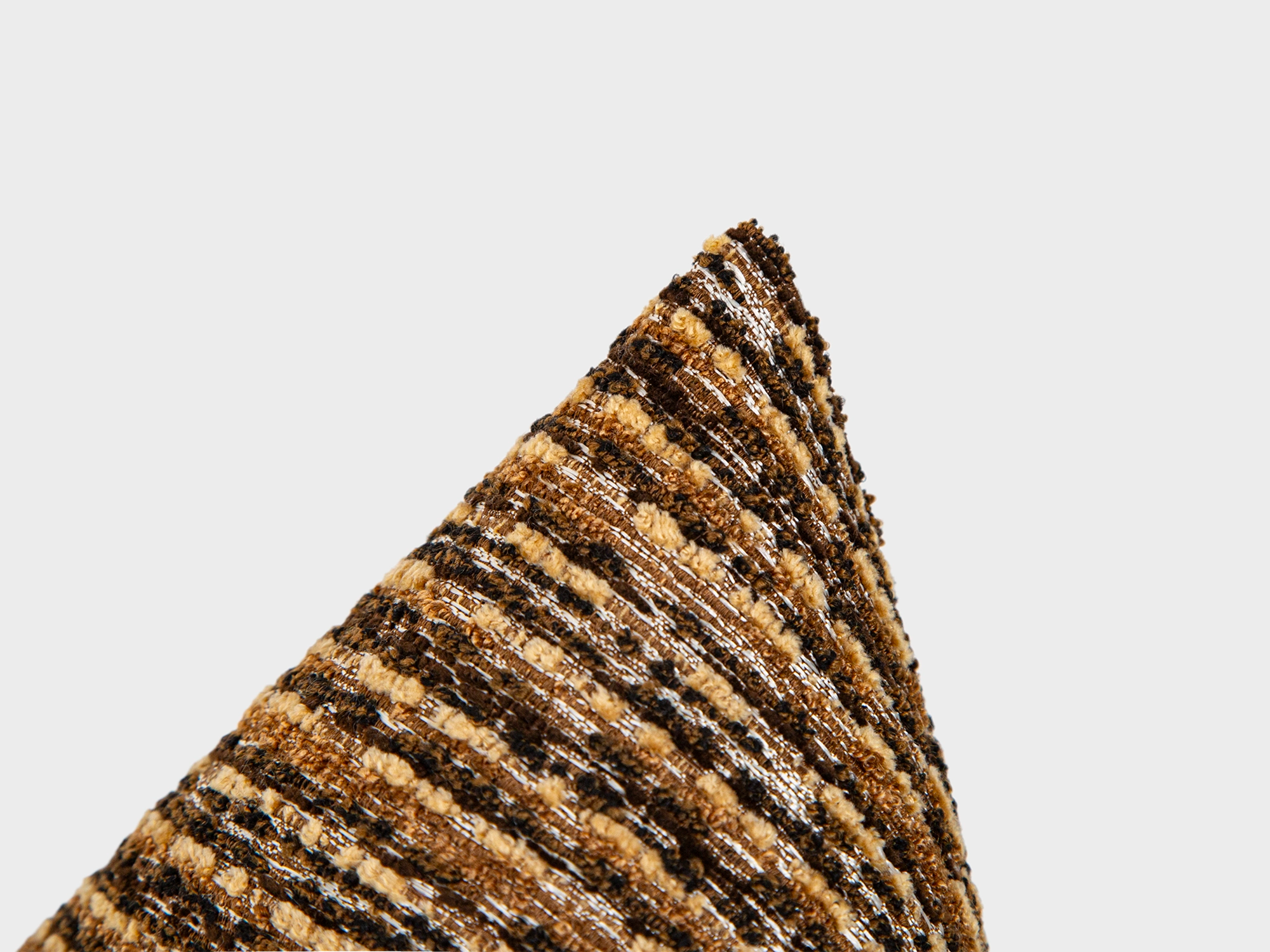 Brown Boho Textured Pillow Cover
