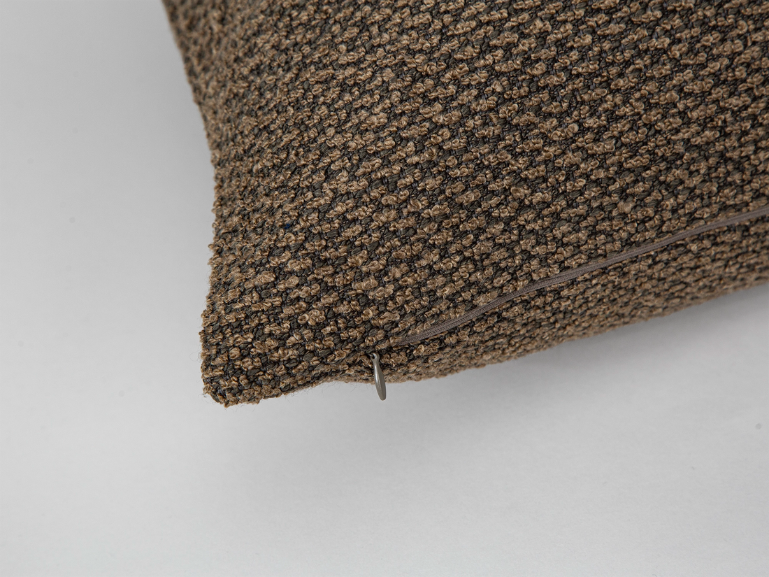 Brown Boho Textured Pillow Cover