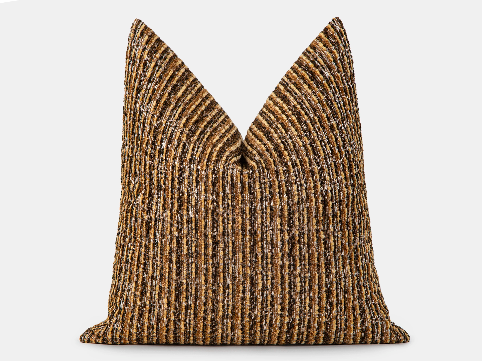 Brown Boho Textured Pillow Cover