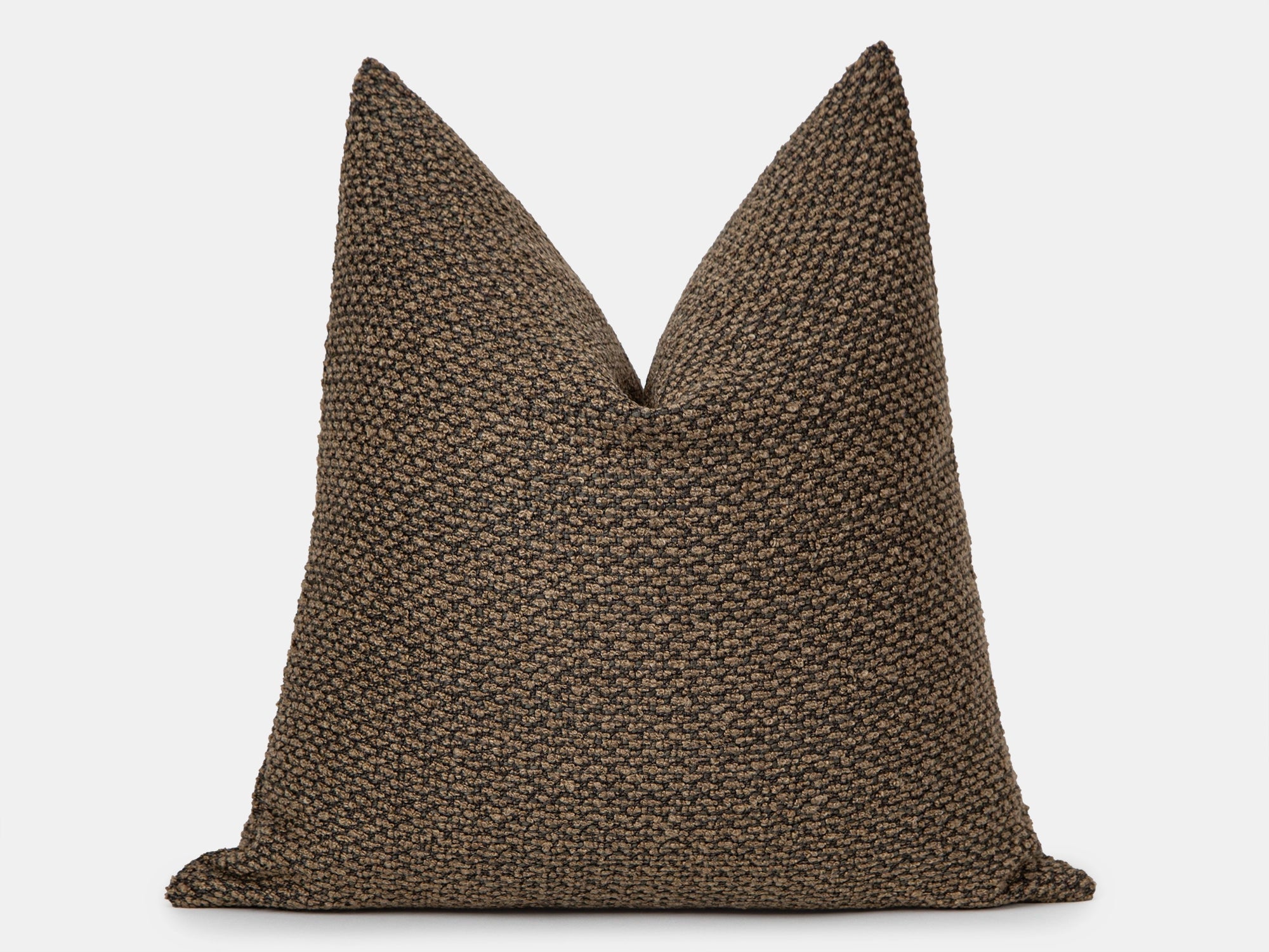 Brown Boho Textured Pillow Cover