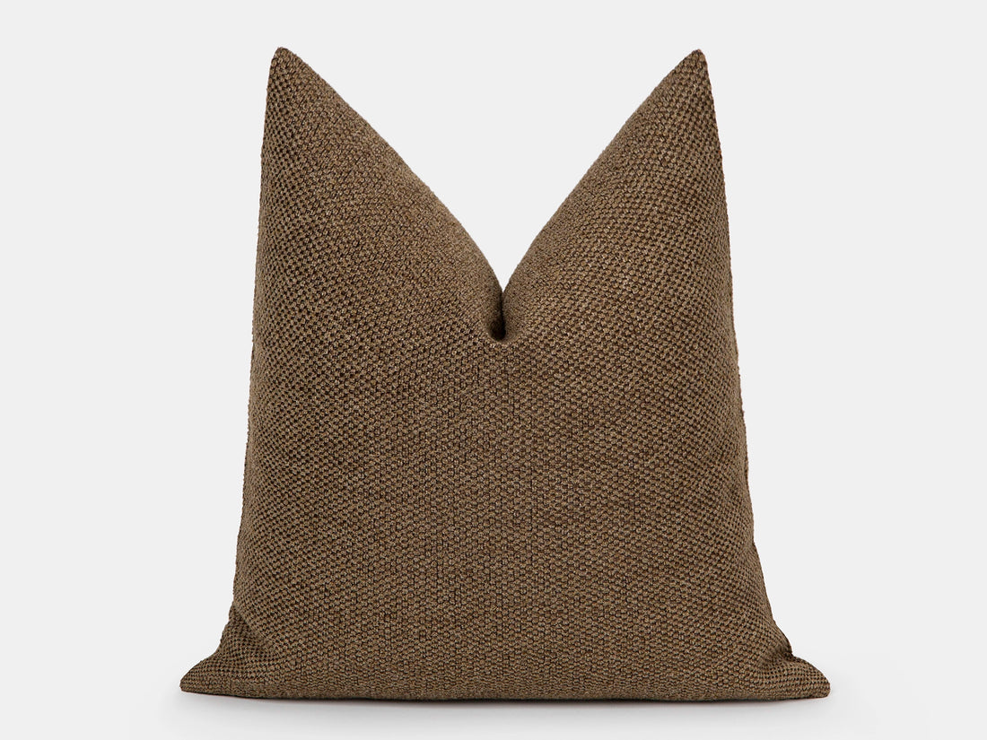 Brown Boho Woven Pillow Cover