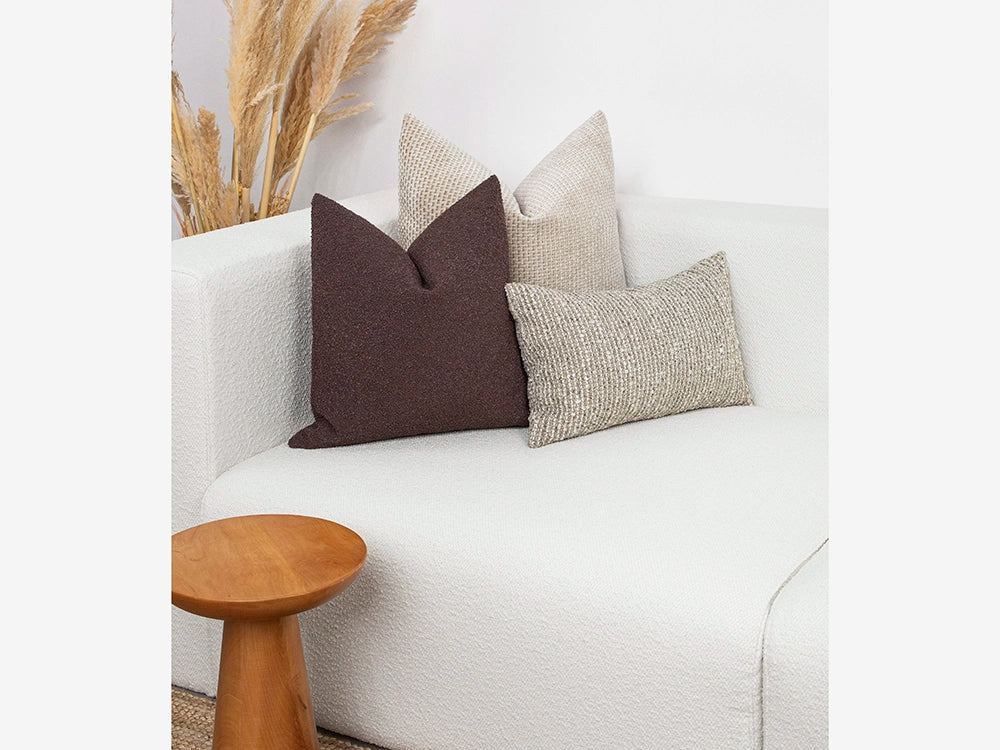 Chestnut Boucle Pillow Cover