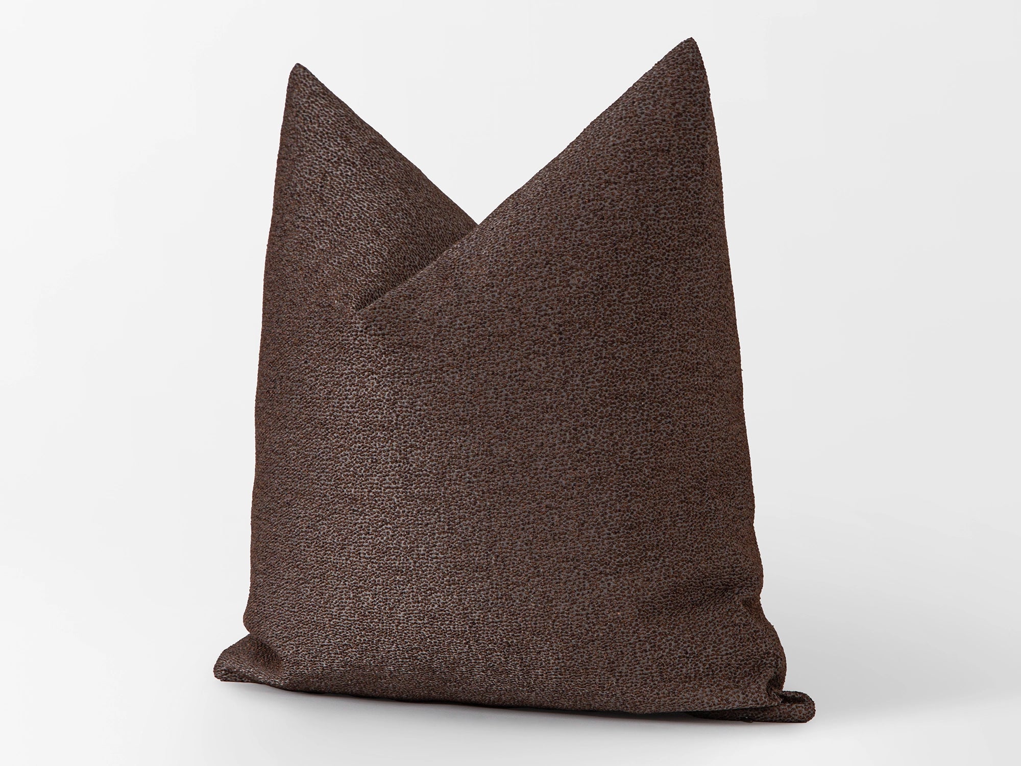 Brown Spotted Jacquard Pillow Cover
