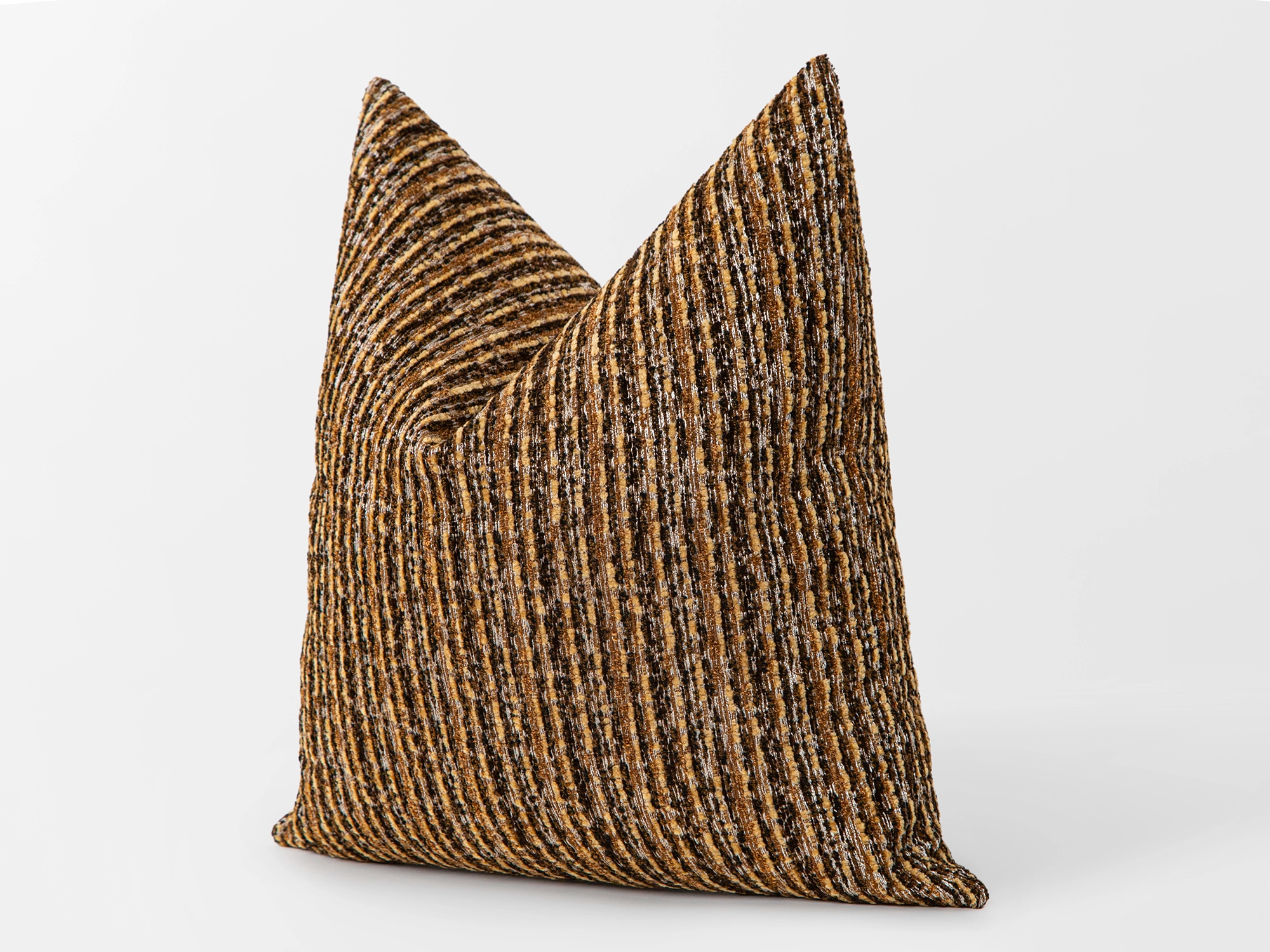 Brown Boho Textured Pillow Cover