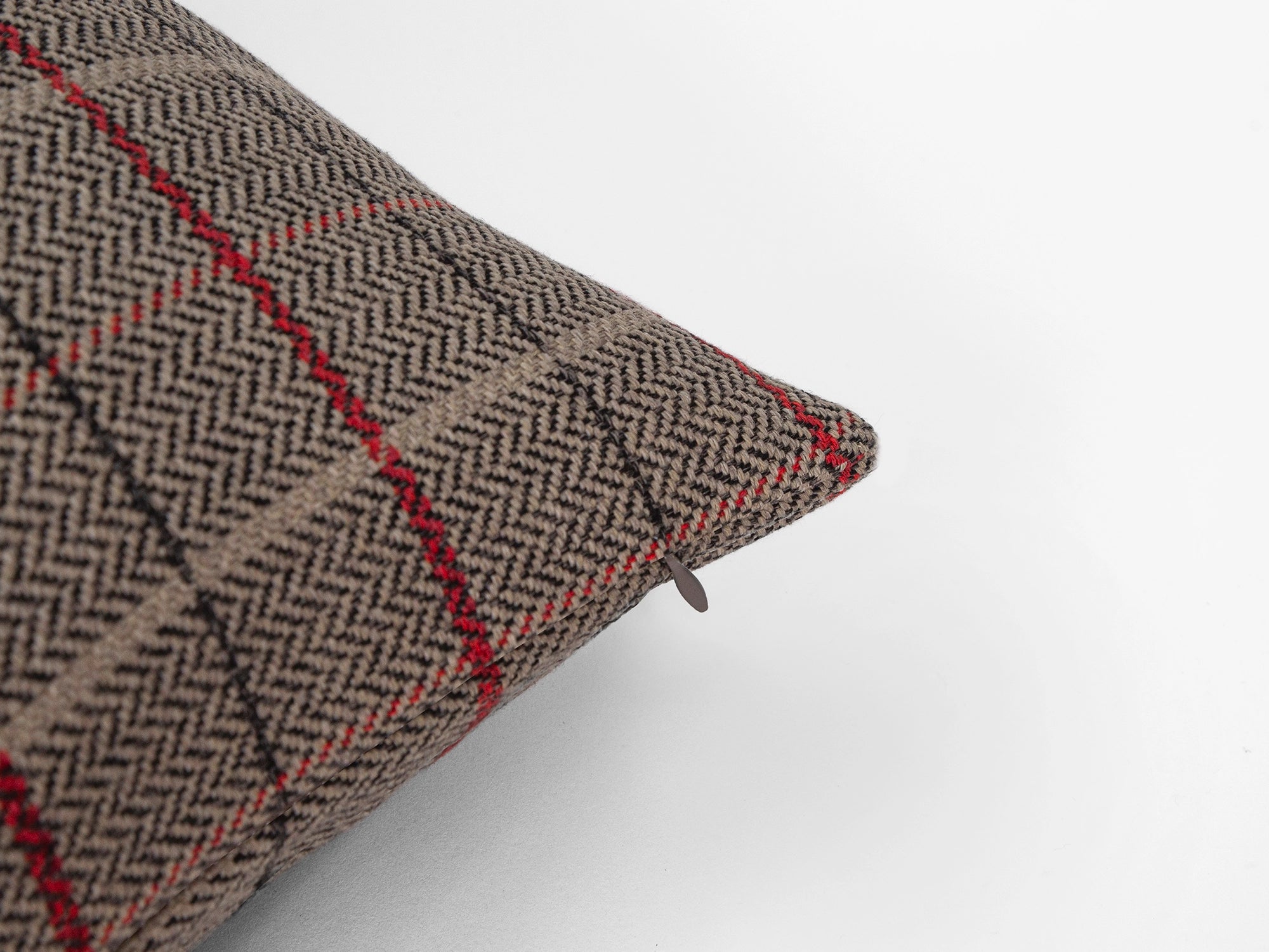 Brown Plaid Pillow Cover