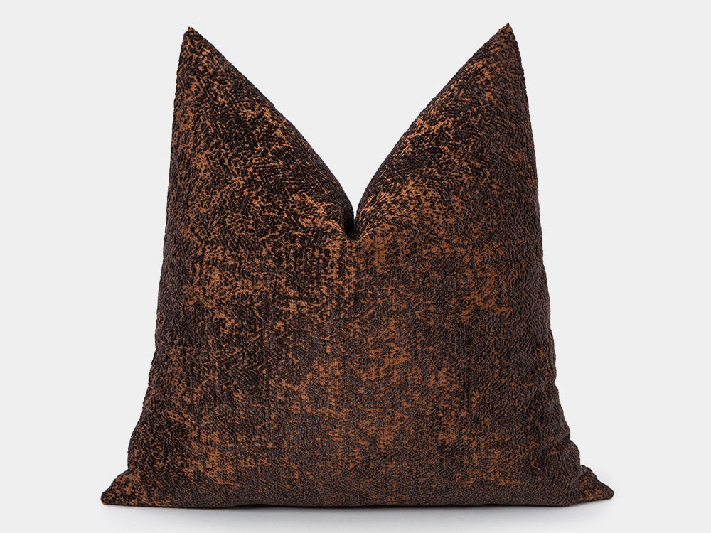 Brown and Rust Soft Pillow Cover