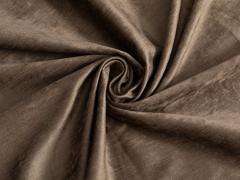 Brown Silky Upholstery Fabric - Silkha
