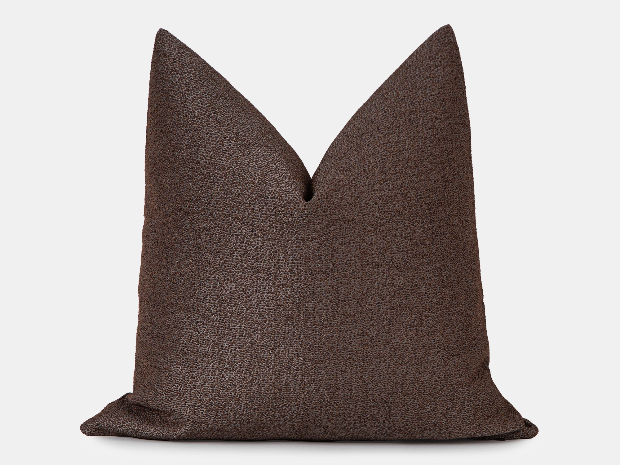 Brown Spotted Jacquard Pillow Cover
